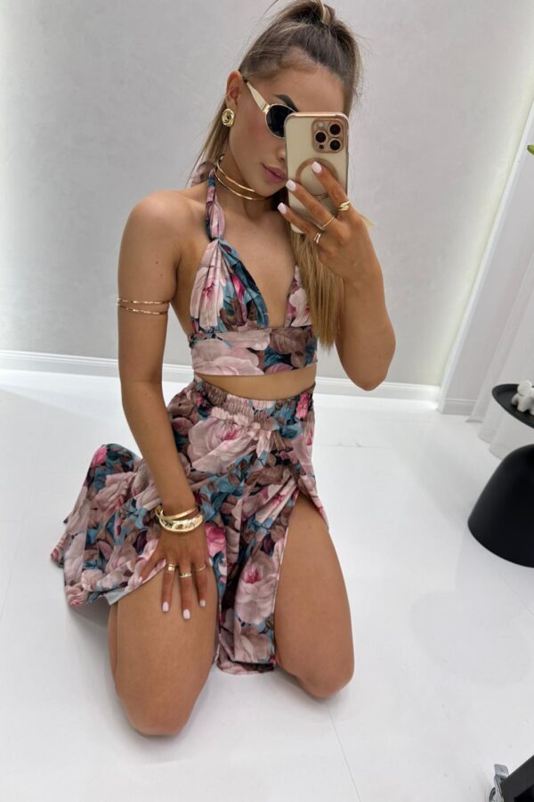 Komplet Beach Party 2 - częściowy / w kwiaty