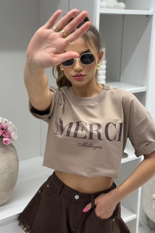 T-shirt MERCI / fango