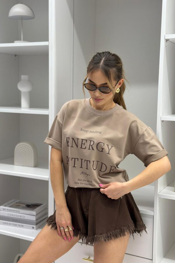 T-shirt Energy Attitude / fango