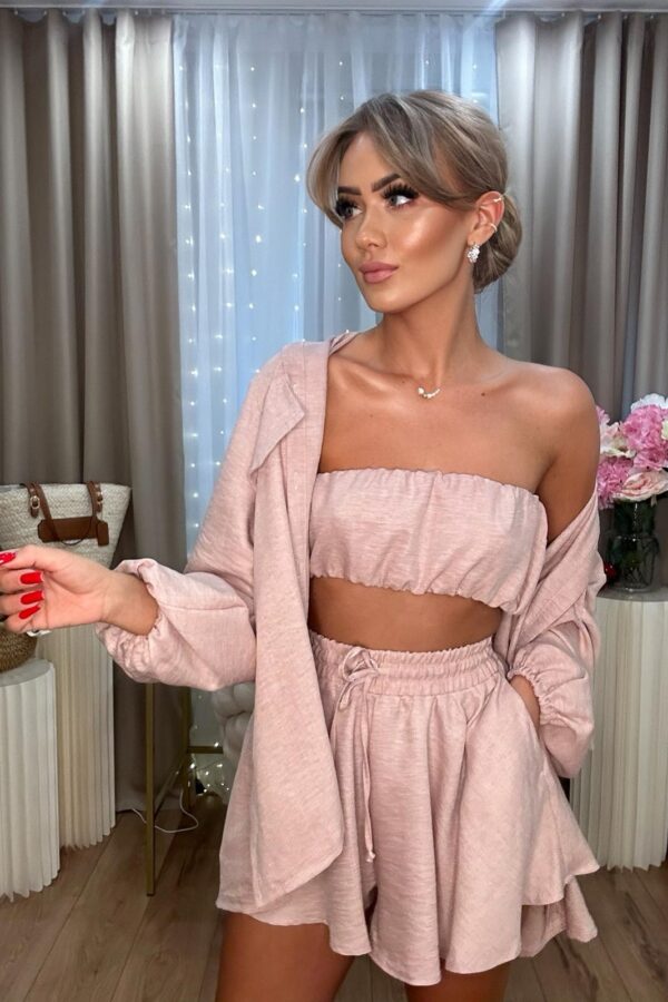 Komplet Americano / pudrowy róż