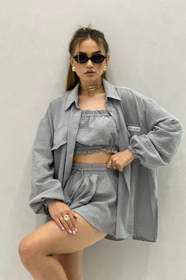 Komplet Americano / szary