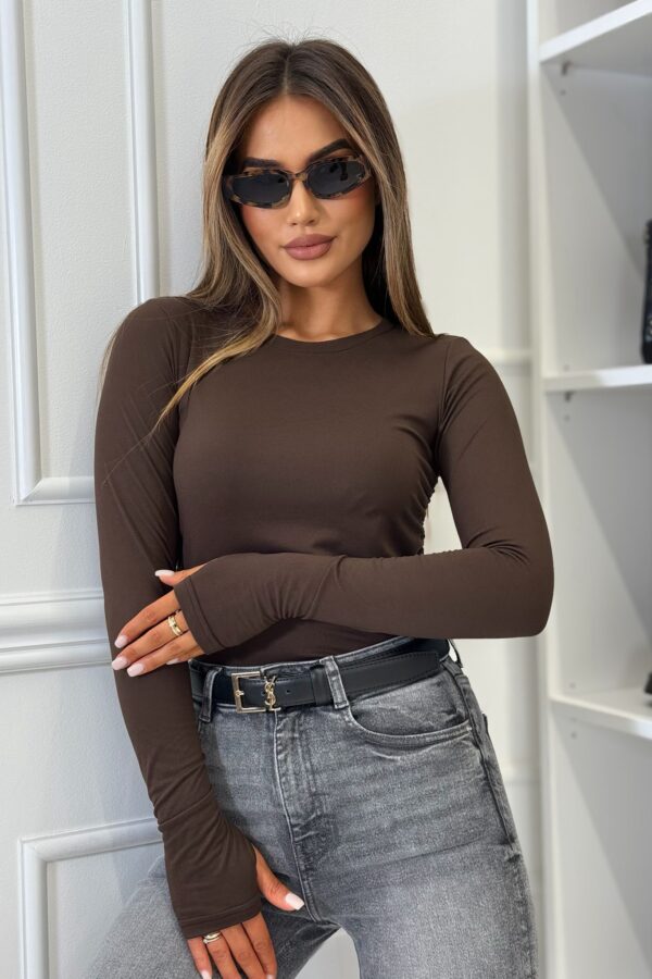 Bluzka Butter gładka / czekoladowa