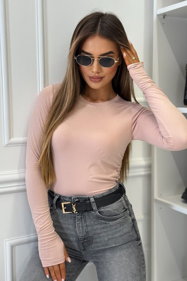 Bluzka Butter gładka / pudrowy róż