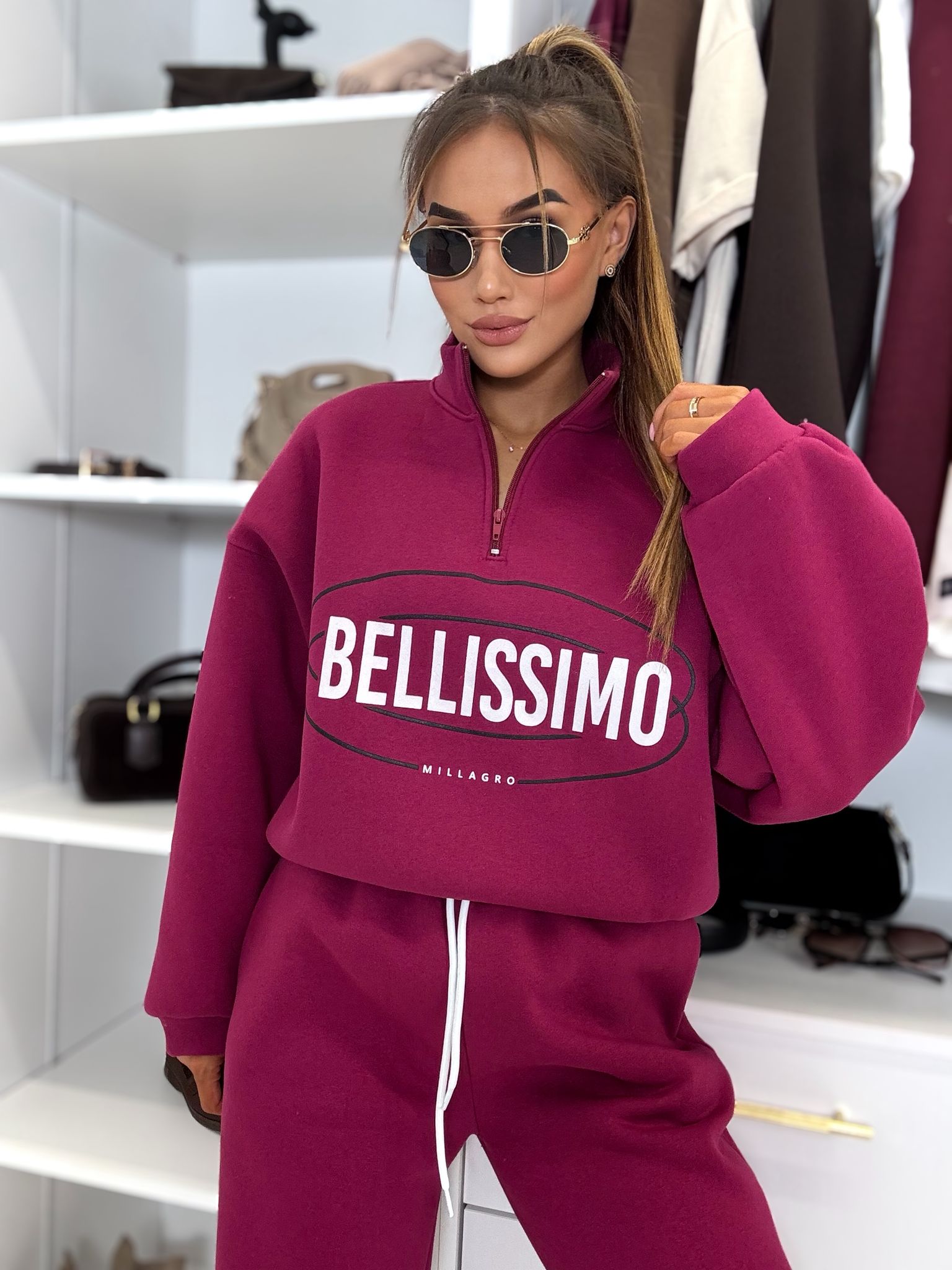 Dres Bellissimo / burgundowy