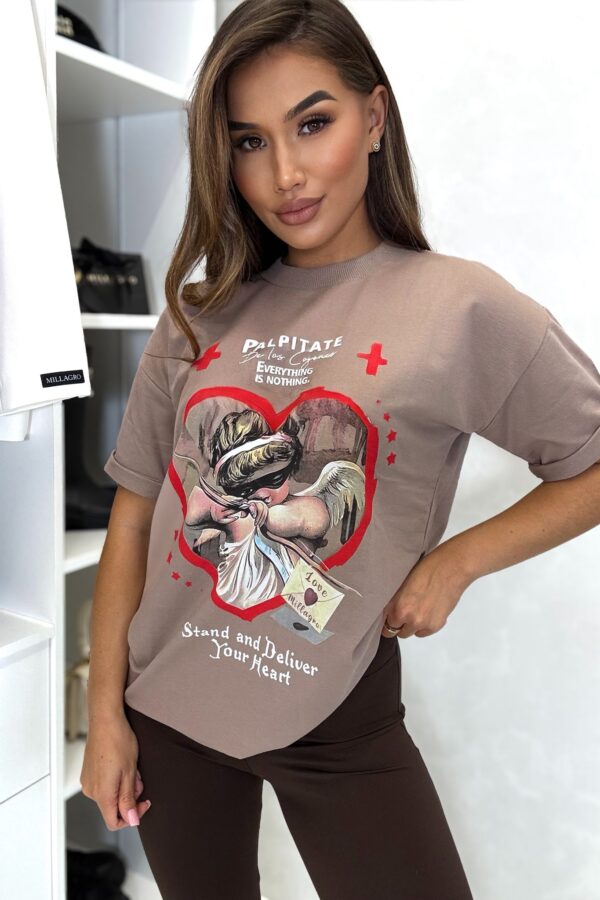 T-shirt Palpitate / fango