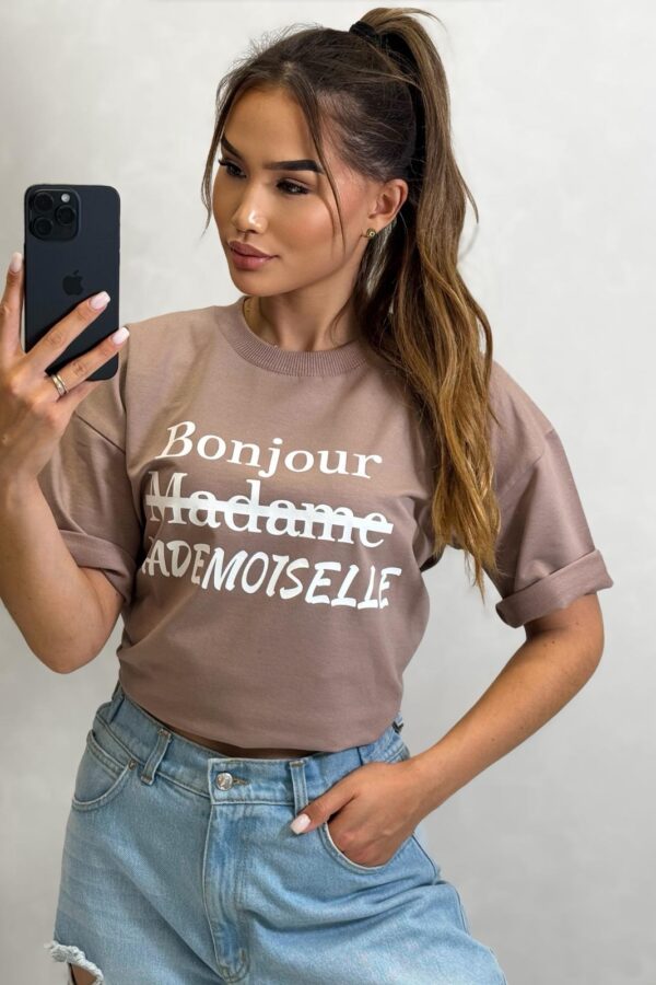 T-shirt Bonjour MADEMOISELLE / fango