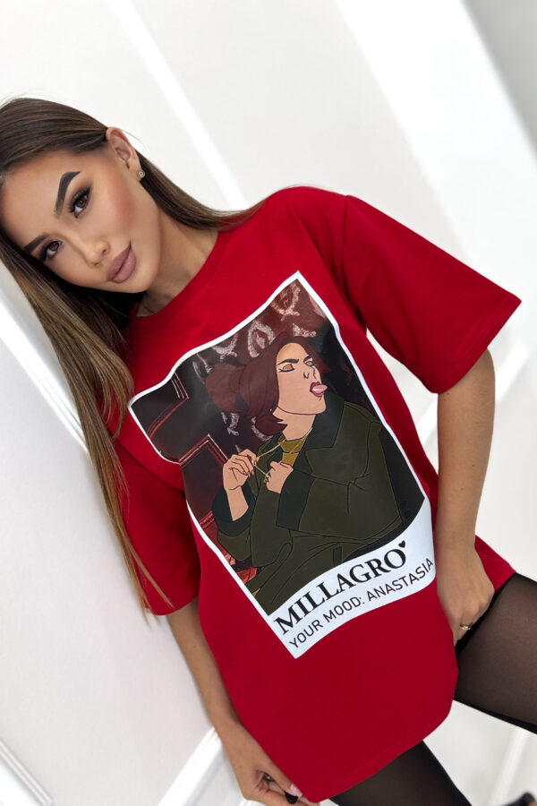 T-shirt ANASTASIA / czerwony