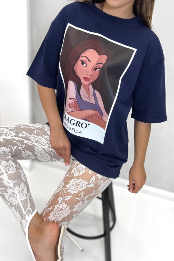 T-shirt BELLA / granatowy