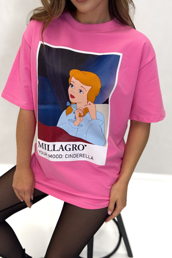 T-shirt CINDERELLA / różowy