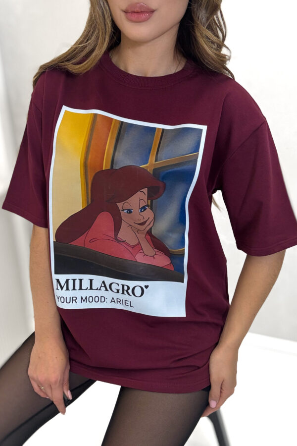 T-shirt ARIEL / bordowy