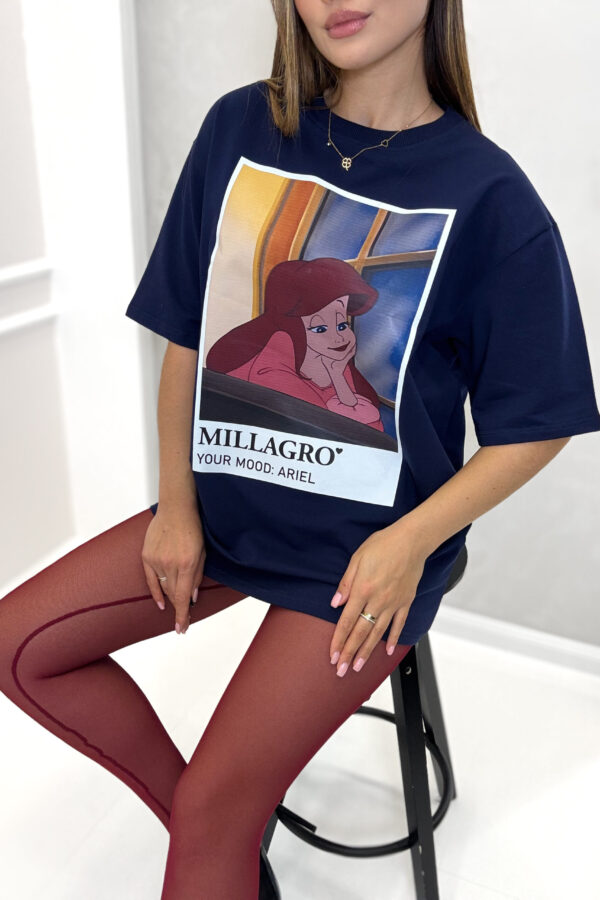 T-shirt ARIEL / granatowy