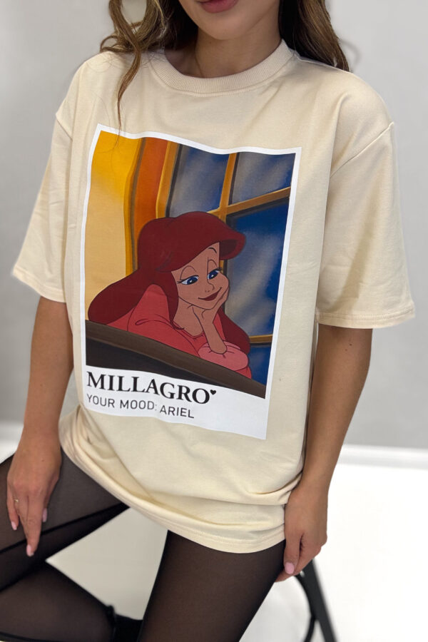 T-shirt ARIEL / kokosowy