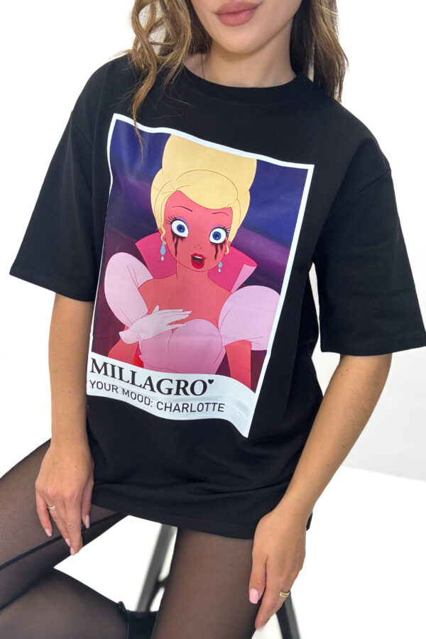 T-shirt CHARLOTTE / czarny