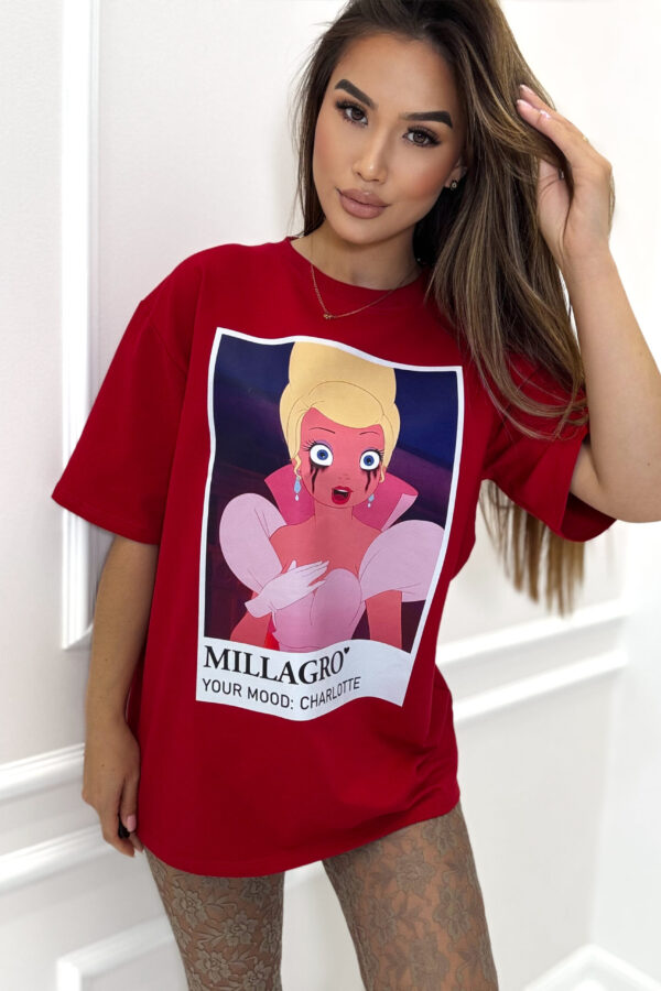T-shirt CHARLOTTE / czerwony
