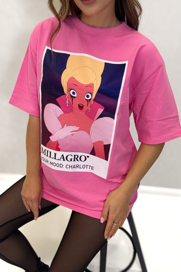 T-shirt CHARLOTTE / różowy