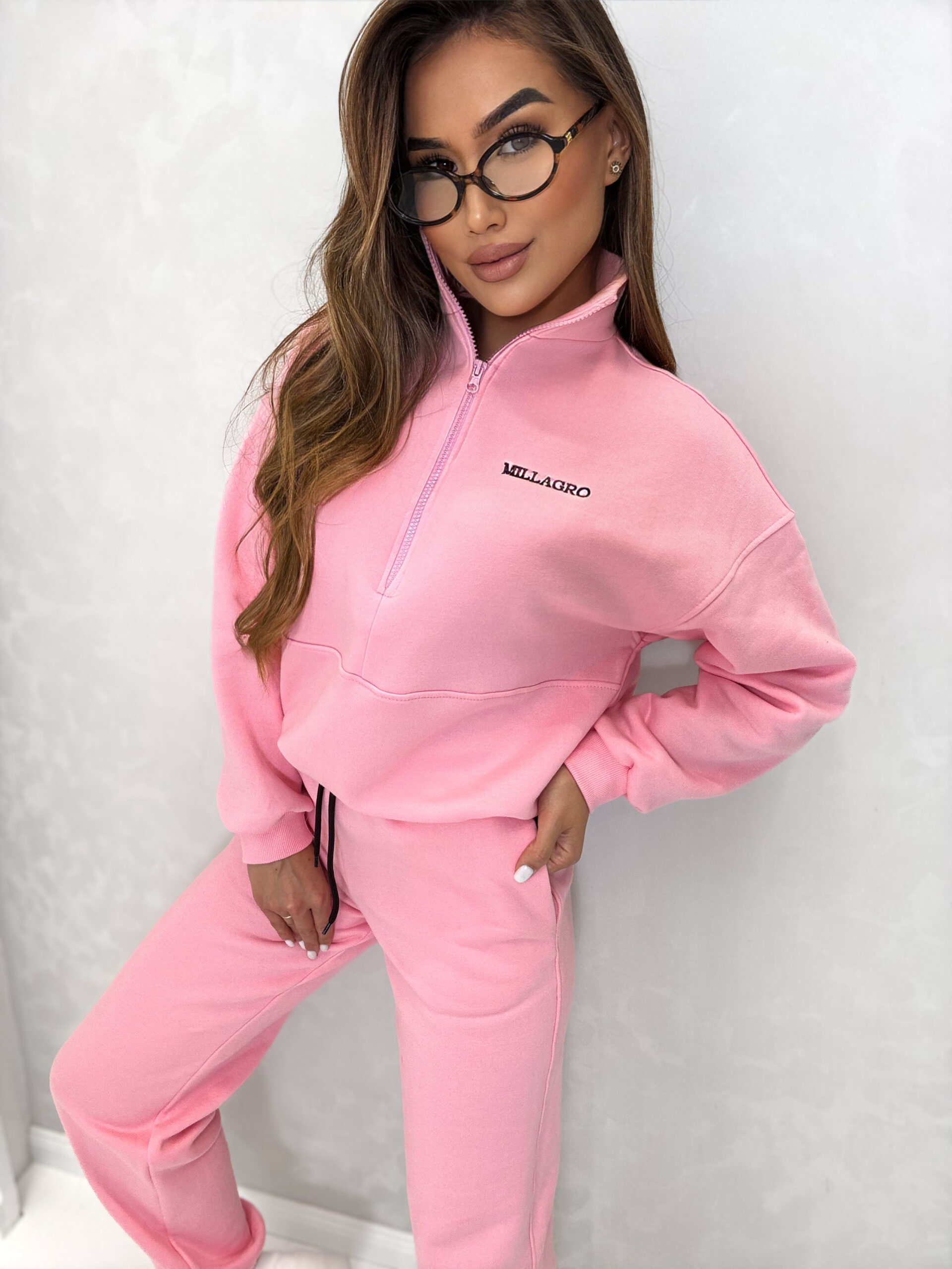 Dres Millagro ZIP / cukierkowy róż - obrazek 3