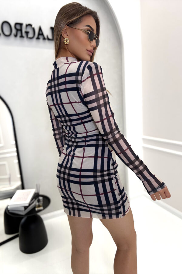 Sukienka VELVET / beżowa