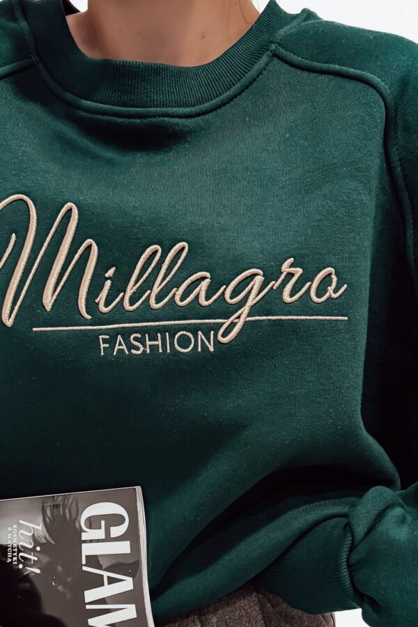 Bluza Millagro HANDI / butelkowa zieleń