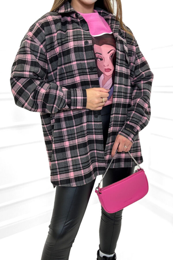 Koszula MILLAGRO w kratę / różowa