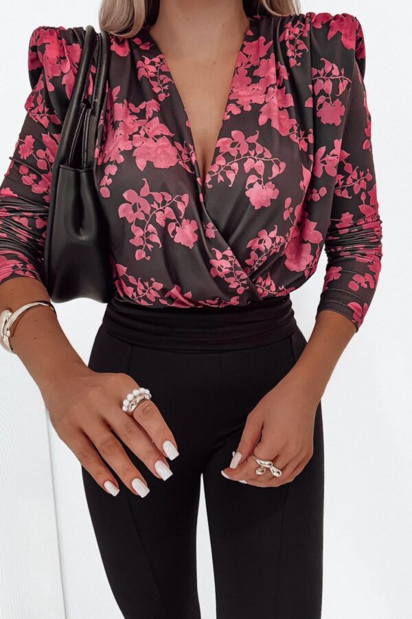 Body VELORA print / różowe