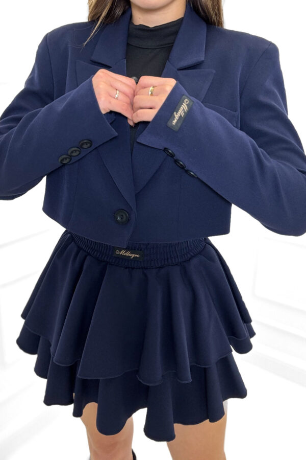 Spódnico spodenki Frill gładkie / granatowe