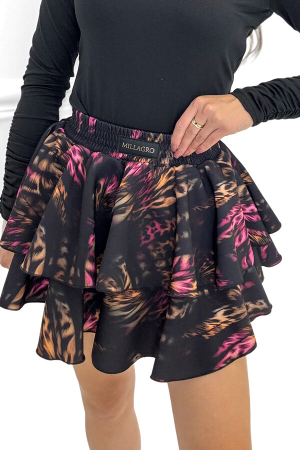 Spódnico spodenki Frill print/ panterka różowa