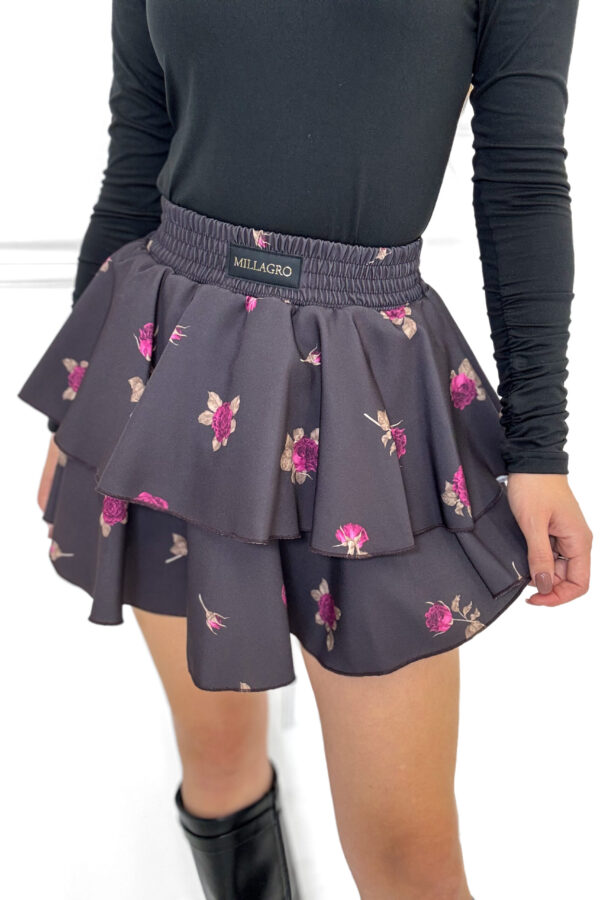 Spódnico spodenki Frill print/ czekoladowe