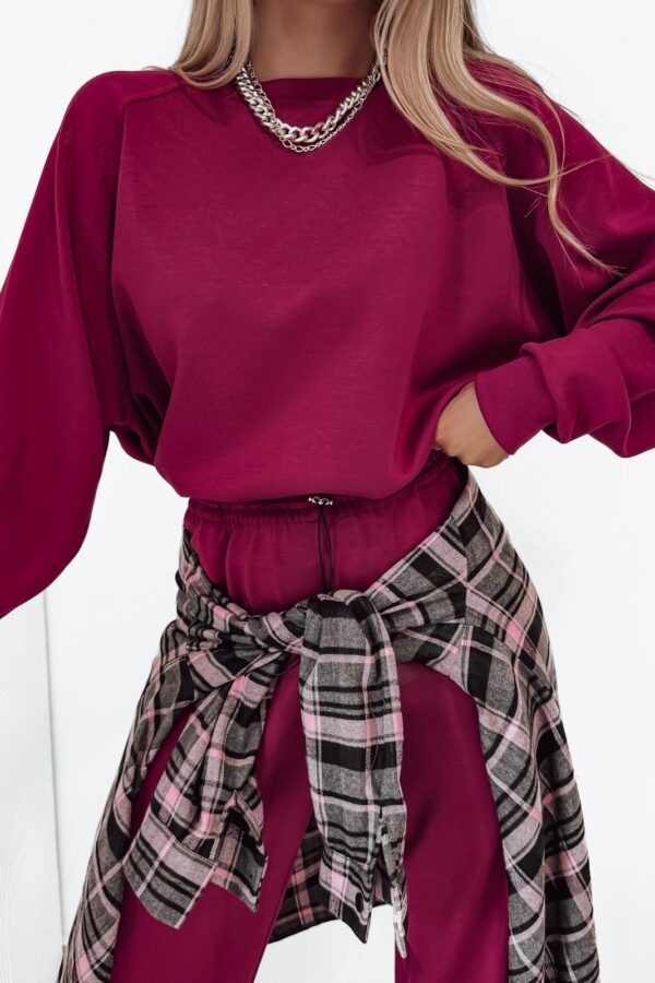 Komplet Aura / burgundowy