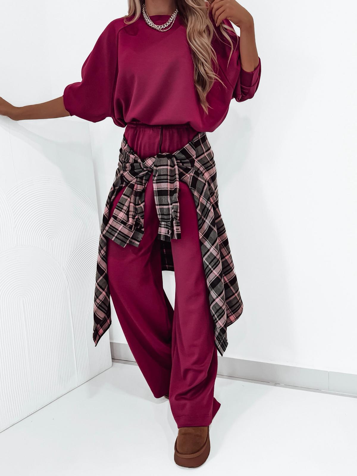 Komplet Aura / burgundowy - obrazek 4