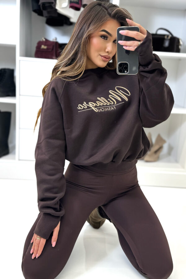 Bluza Millagro HANDI / czekoladowa