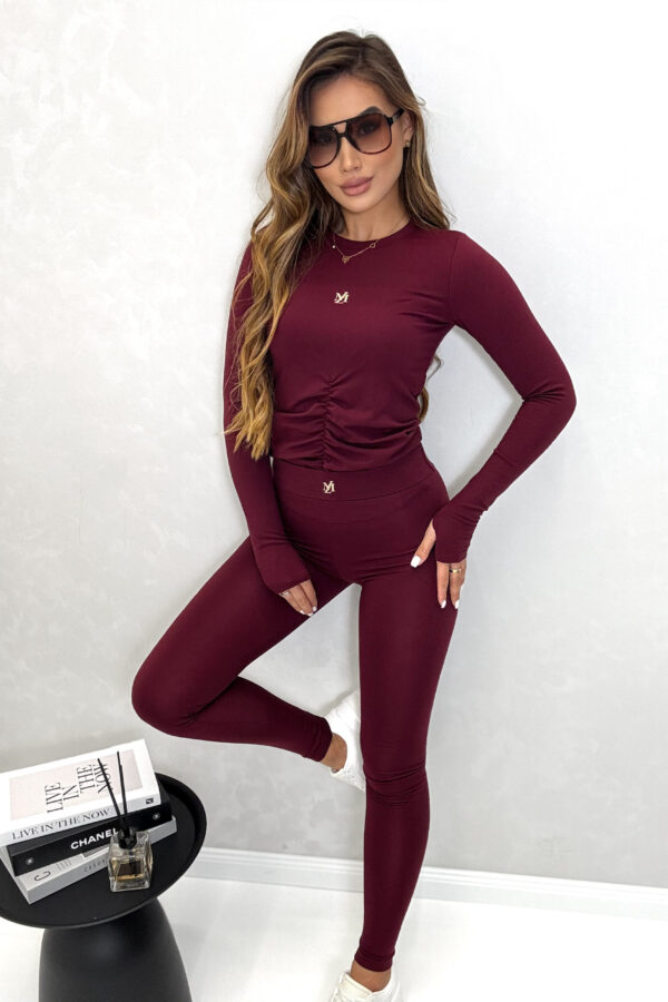 Komplet Millagro SOFT / bordowy