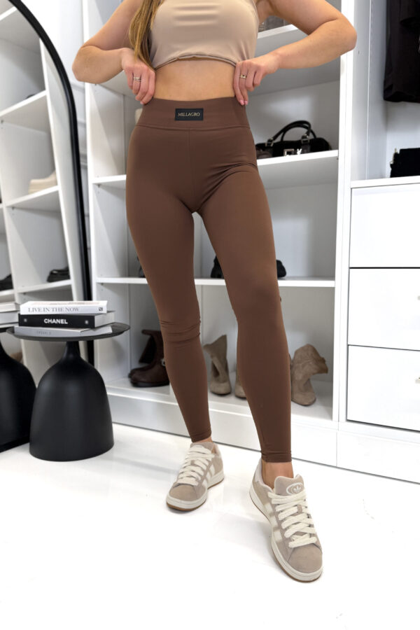 Legginsy Bella II / mleczna czekolada